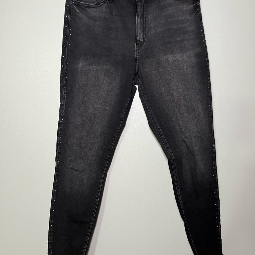 Black Studded Women's Jeans